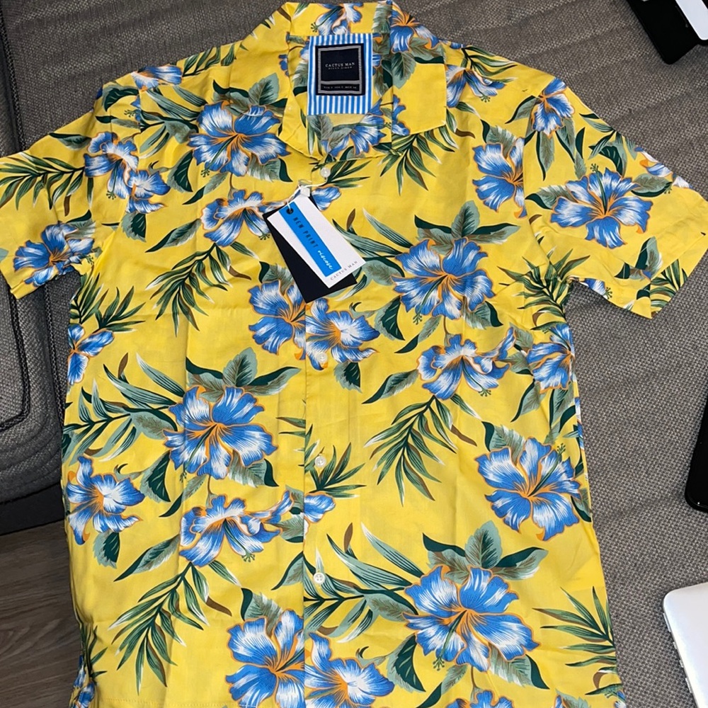 ASOS brand short sleeve button down .